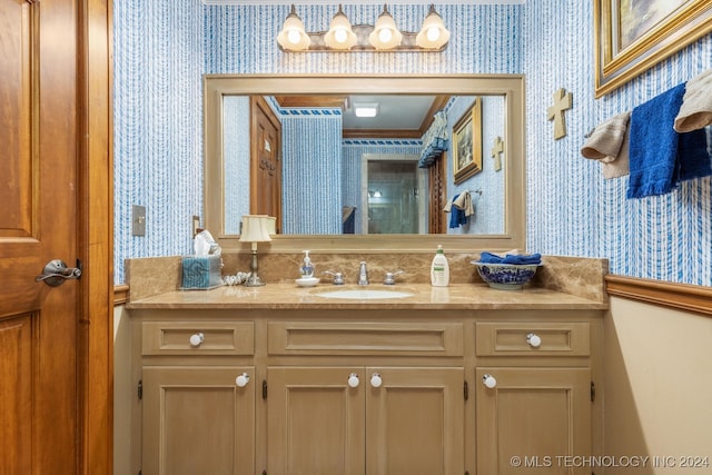 bathroom featuring vanity