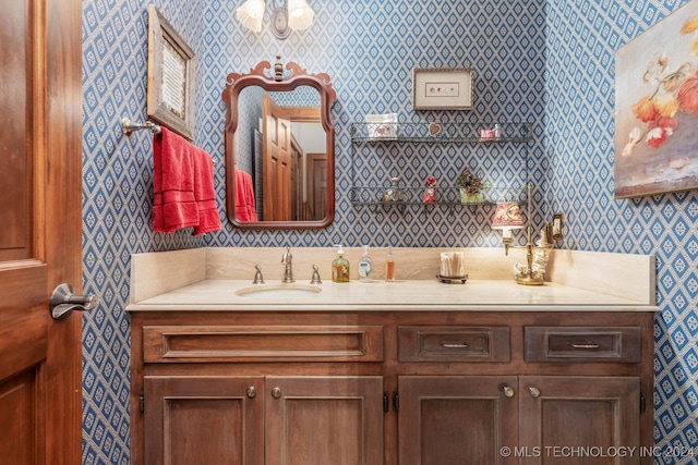 bathroom featuring vanity