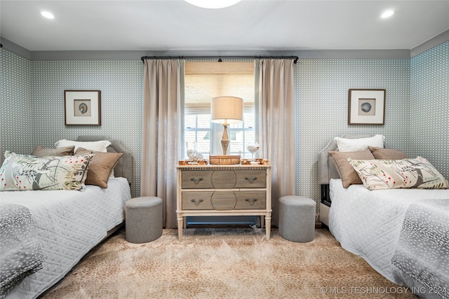 bedroom featuring carpet floors