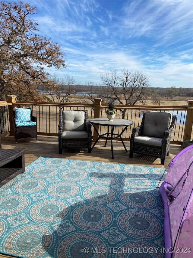 125 Falconhead Unit E, Burneyville, OK 73430 - view of deck