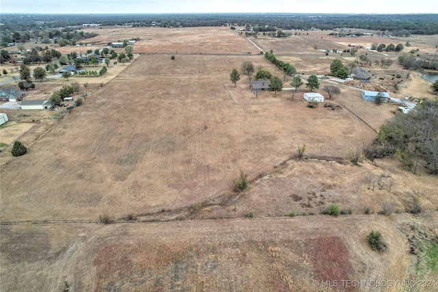 drone / aerial view featuring a rural view