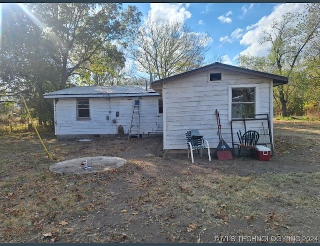 view of back of property