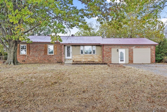 view of ranch-style home