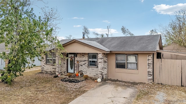 view of ranch-style house