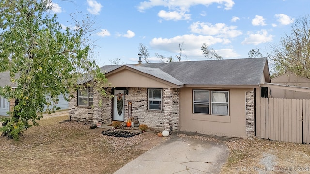 view of ranch-style home