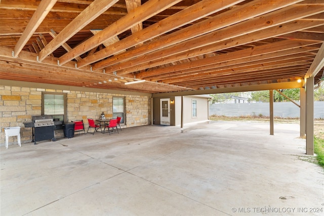 interior space with concrete flooring