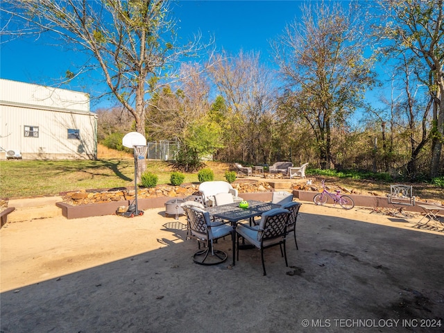 view of patio / terrace featuring outdoor dining area