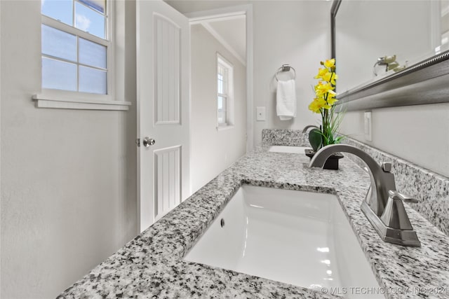 bathroom featuring vanity