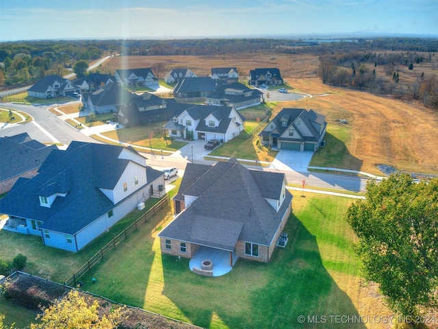 drone / aerial view featuring a residential view