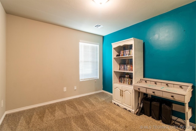 interior space with light carpet