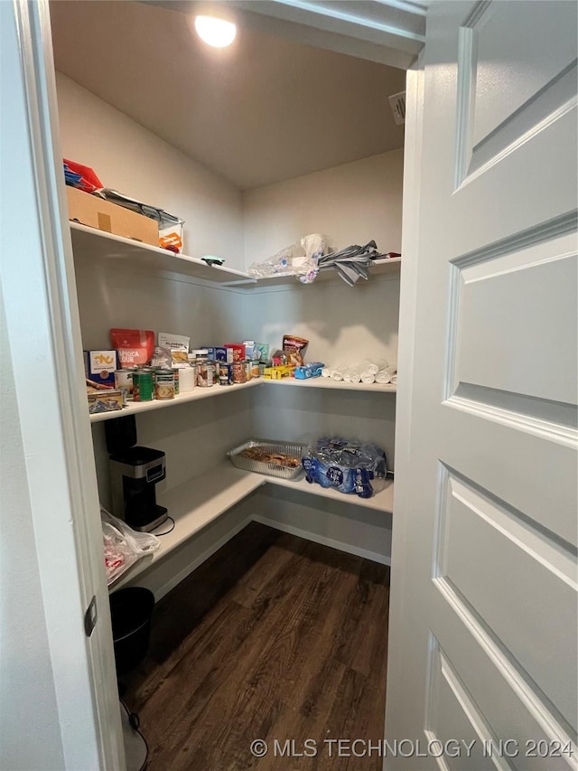 view of pantry