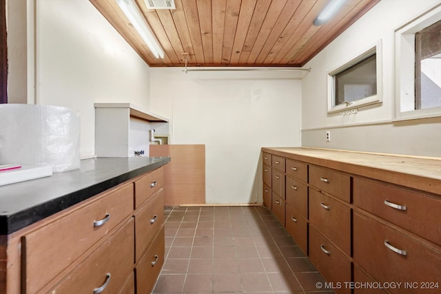 kitchen featuring wood ceiling