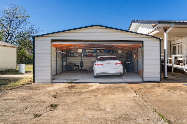 161 N Hickory, Tushka, OK 74525 - view of garage