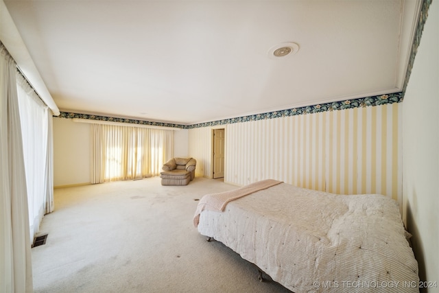 bedroom featuring carpet flooring