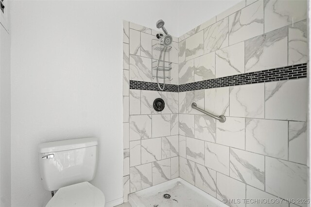 7740 Swayback, Sulphur, OK 73086 - bathroom featuring toilet and tiled shower