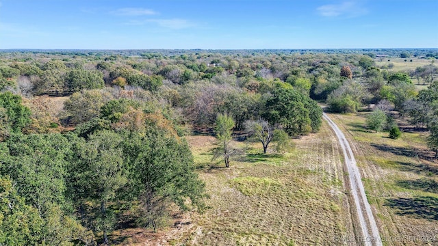 bird's eye view with a rural view