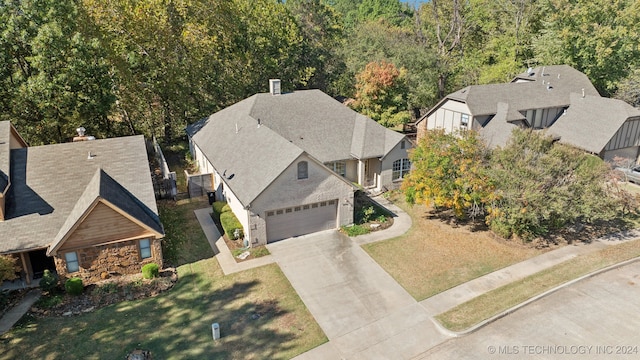 birds eye view of property