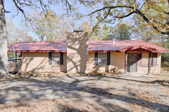 view of front of home