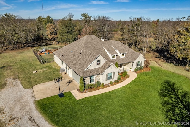 view from above of property