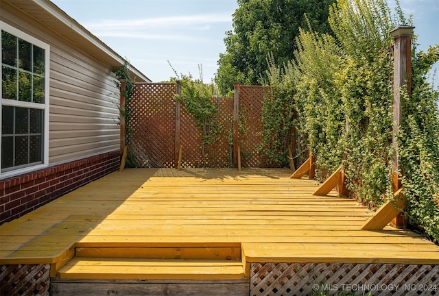 view of wooden terrace