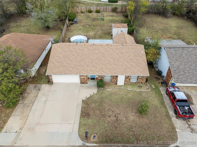 birds eye view of property