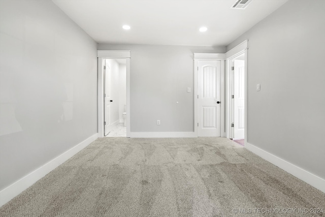 view of carpeted empty room