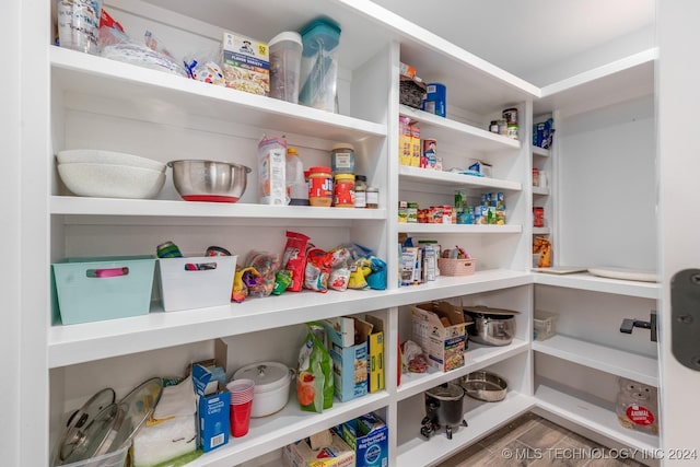 view of pantry