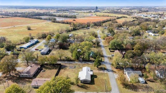 bird's eye view with a rural view