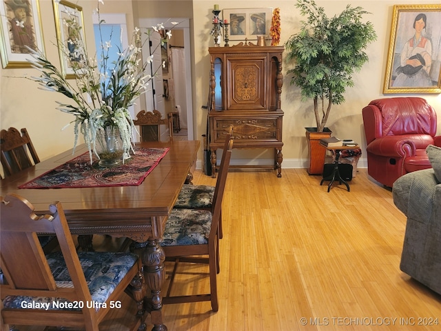 interior space featuring wood-type flooring