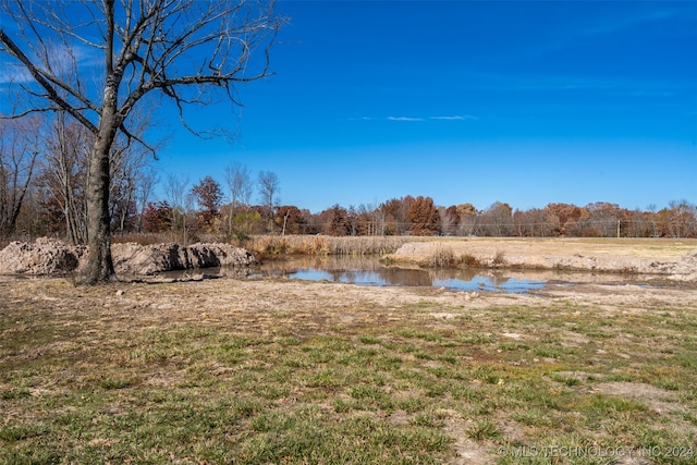 view of yard featuring a water view