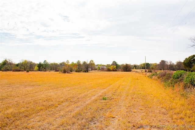 view of landscape featuring a rural view