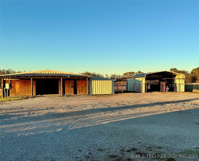 view of stable