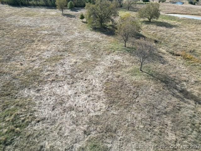 bird's eye view with a rural view