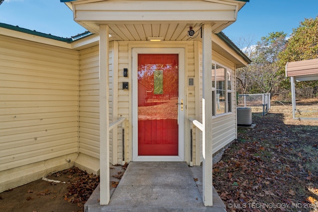 view of entrance to property