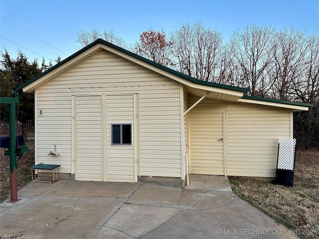 view of outbuilding