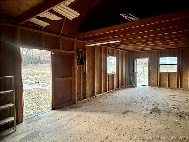 miscellaneous room featuring plenty of natural light