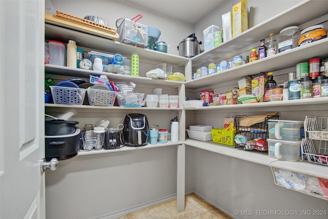 view of pantry