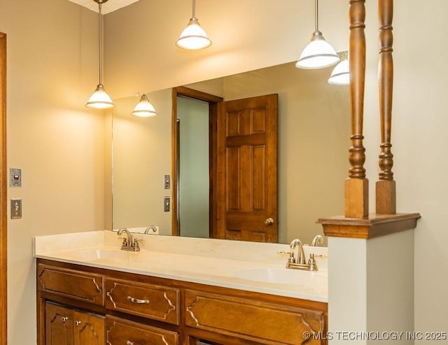 full bath featuring double vanity