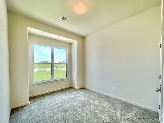 view of carpeted empty room