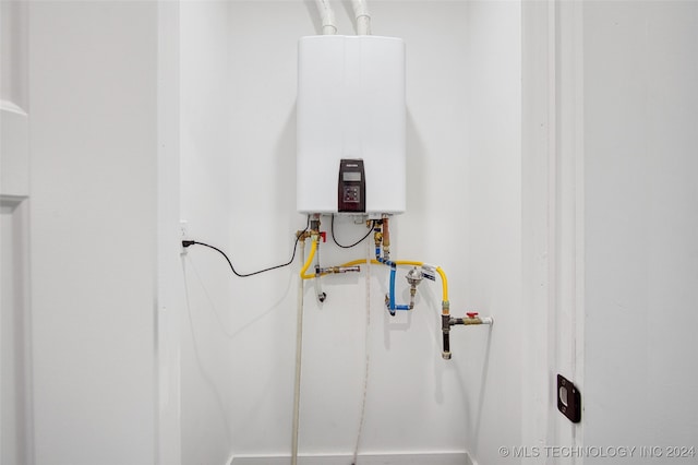 utilities featuring tankless water heater