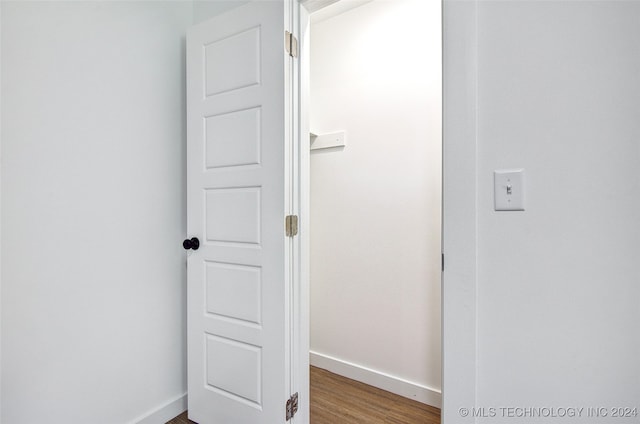 interior space featuring dark hardwood / wood-style floors