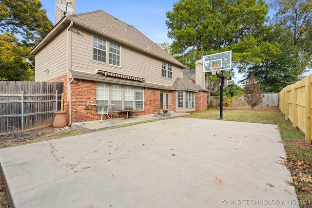 rear view of house featuring a patio area