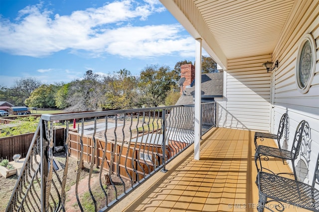 view of balcony