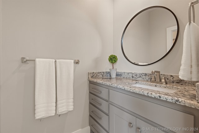 bathroom featuring vanity