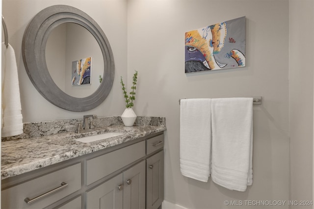 bathroom featuring vanity