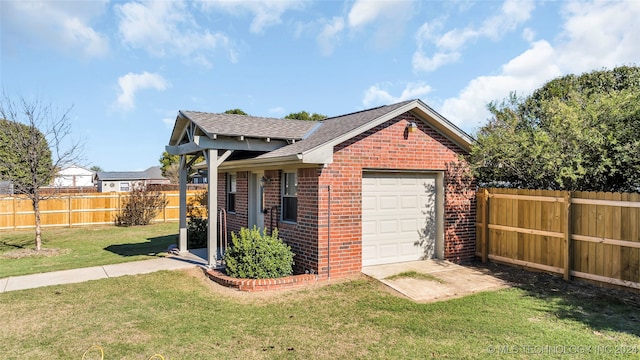 exterior space featuring a yard