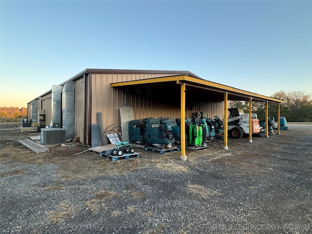 view of horse barn