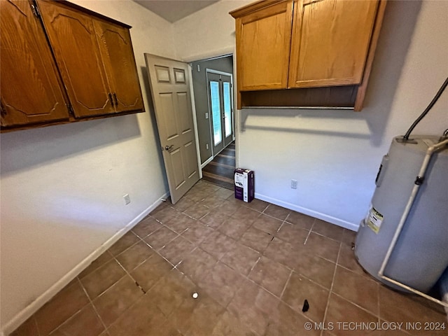 kitchen with tile patterned flooring