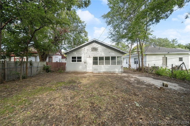 view of rear view of house