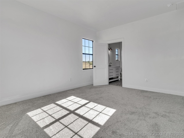 view of carpeted empty room